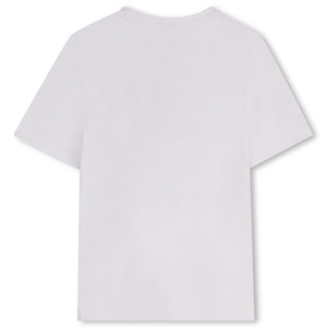 BOSS KIDS STACKED LOGO PRINT T-SHIRT