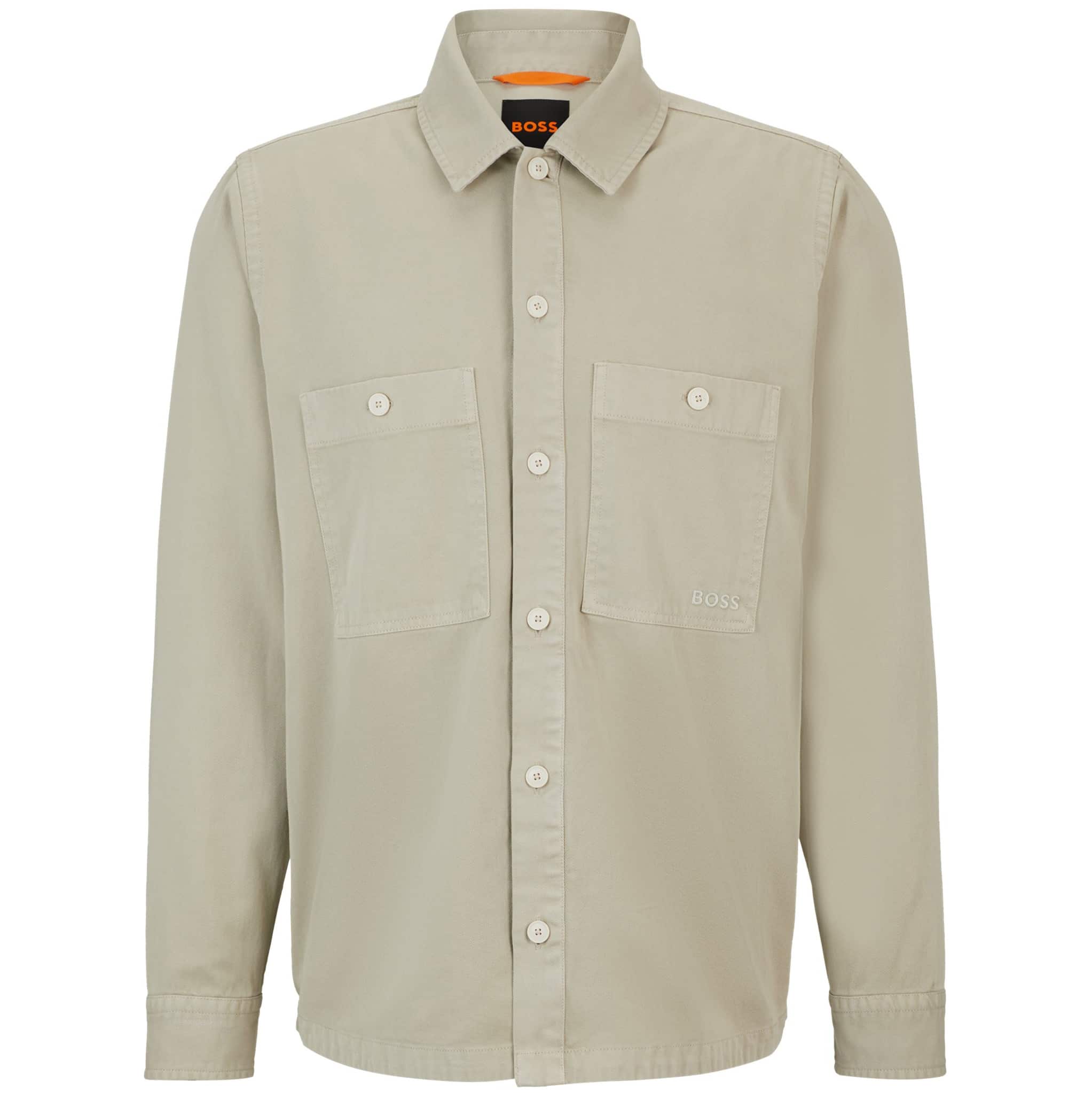 BOSS LOCKY 1 COTTON TWILL OVERSIZED-FIT OVERSHIRT