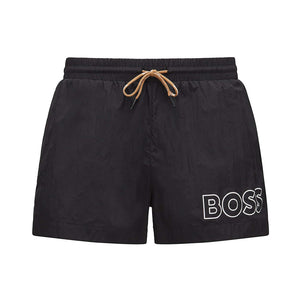 BOSS MOONEYE OUTLINE LOGO SWIM SHORTS