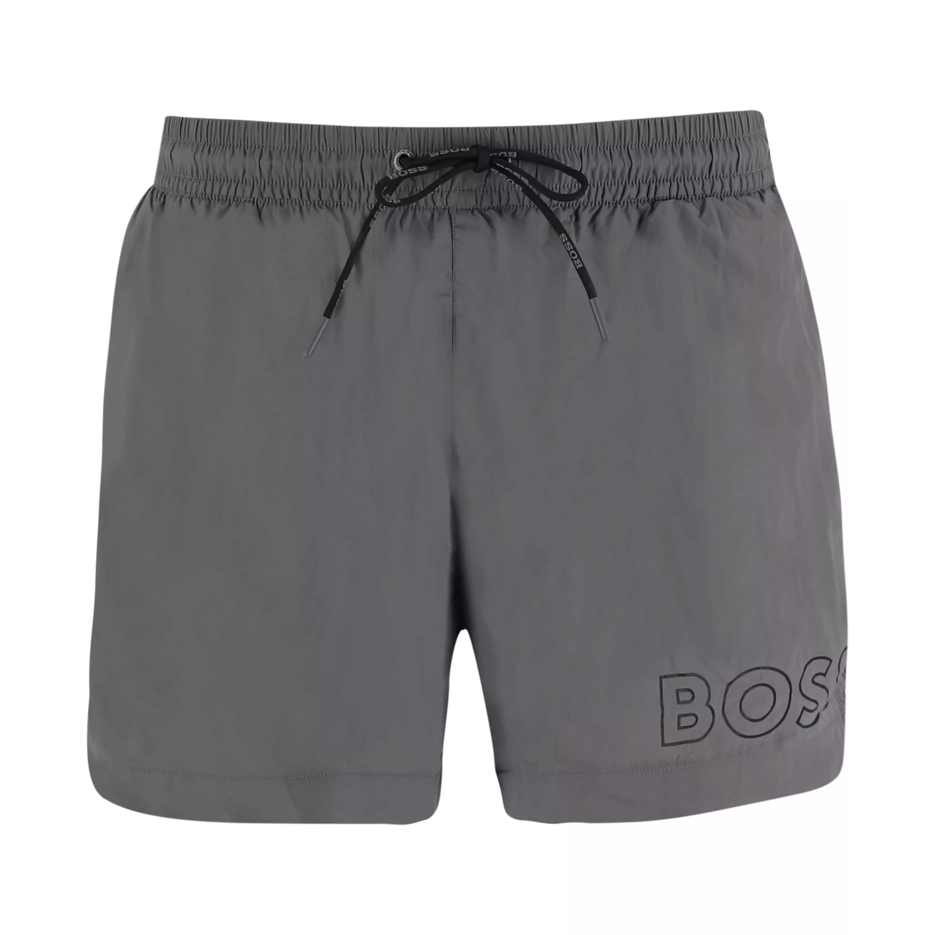 BOSS MOONEYE OUTLINE LOGO SWIM SHORTS