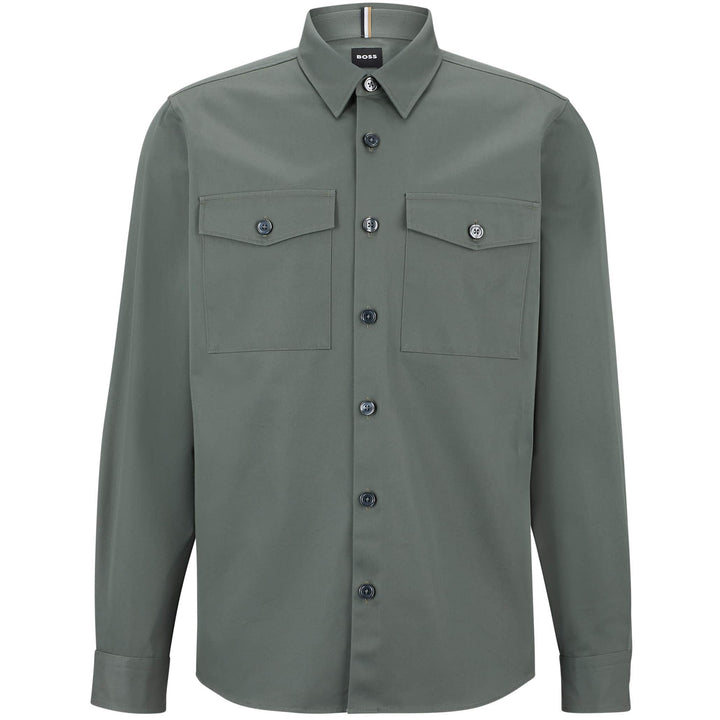 BOSS NATHAN_FT HEAVYWEIGHT COTTON RELAXED-FIT OVERSHIRT
