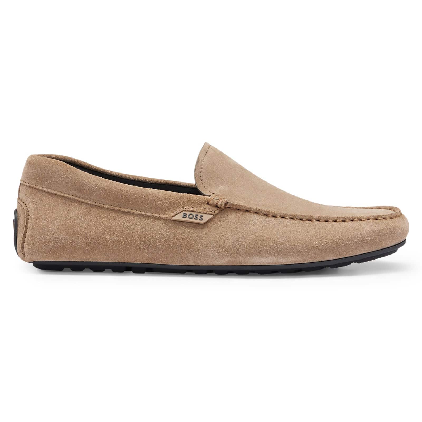 BOSS NOEL SUEDE MOCCASIN LOAFERS