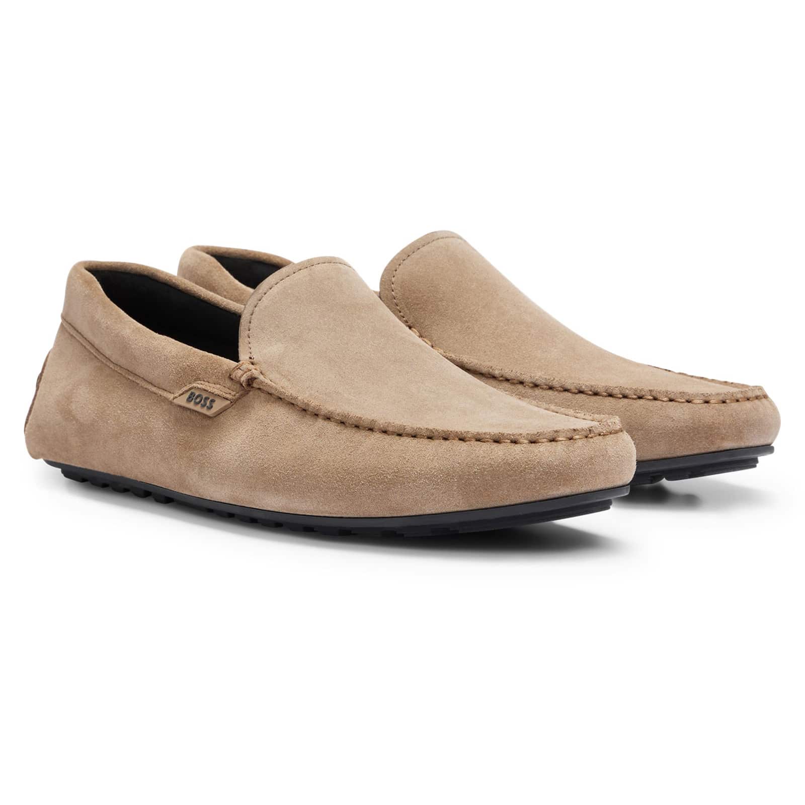 BOSS NOEL SUEDE MOCCASIN LOAFERS