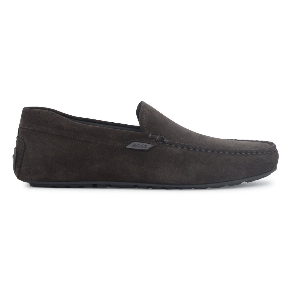 BOSS NOEL SUEDE MOCCASIN LOAFERS