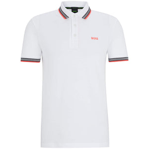 BOSS PADDY COTTON PIQUE POLO SHIRT