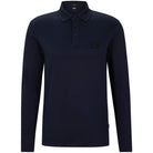 BOSS PADO 08 MERCERISED COTTON LONG SLEEVE POLO SHIRT