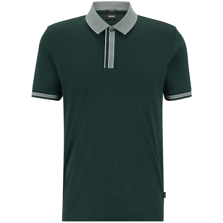 BOSS PARLAY 185 CONTRAST TIPPING POLO SHIRT