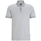 BOSS PARLAY 425 STRUCTURED-COTTON MERCERISED POLO SHIRT