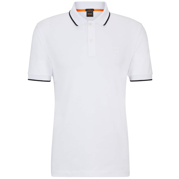 BOSS PASSERTIP STRETCH-COTTON PIQUÉ POLO SHIRT