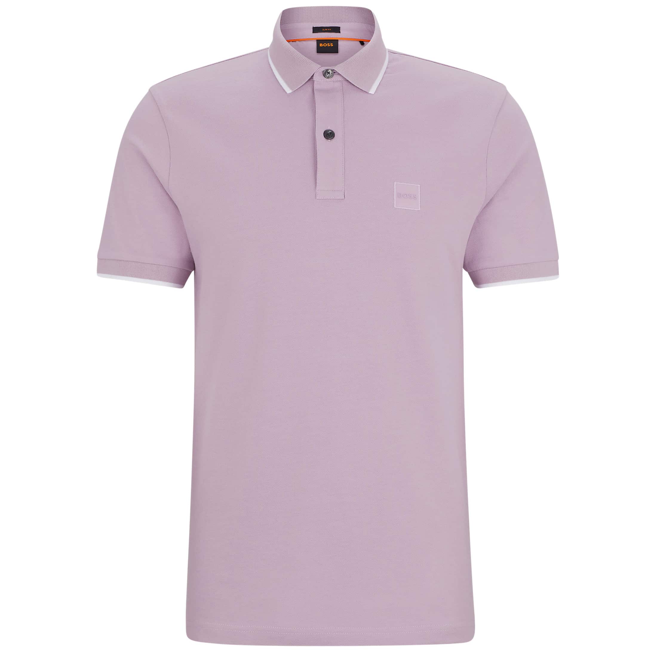 BOSS PASSERTIP STRETCH-COTTON PIQUÉ POLO SHIRT