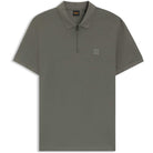BOSS PASSERZIP STRETCH-COTTON SLIM FIT POLO SHIRT