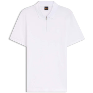 BOSS PASSERZIP STRETCH-COTTON SLIM FIT POLO SHIRT