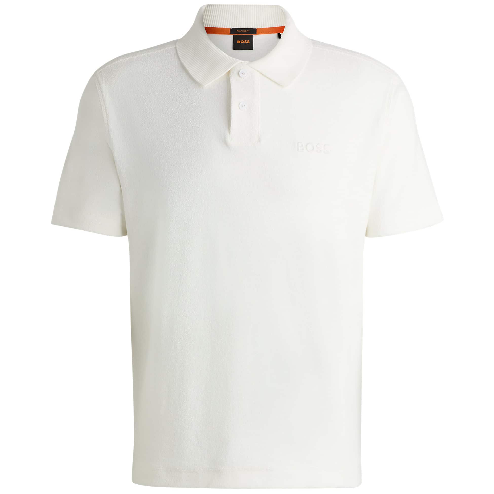 BOSS PE_TOWEL COTTON-TOWELLING POLO SHIRT