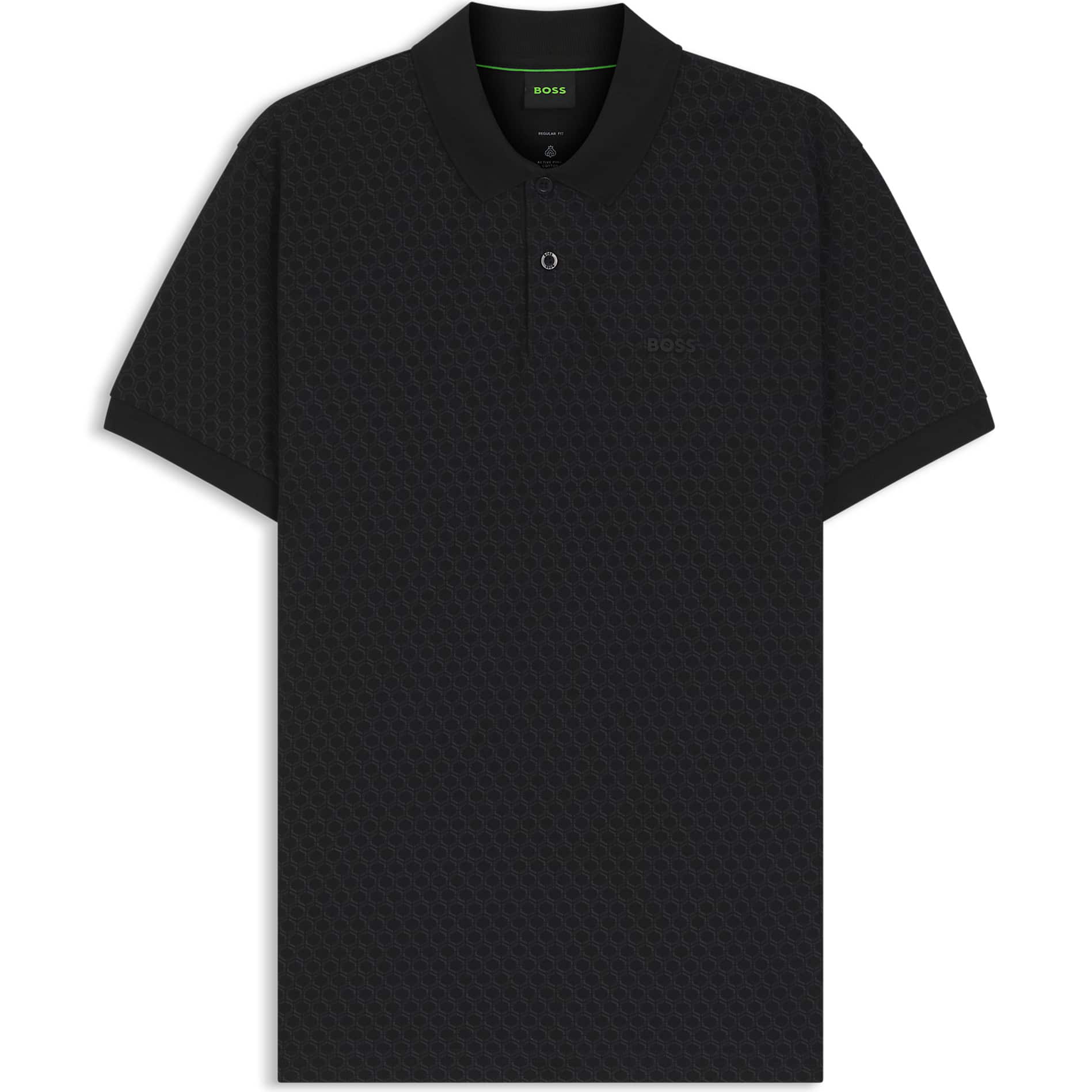 BOSS PRINTED CHIP PATTERN POLO SHIRT