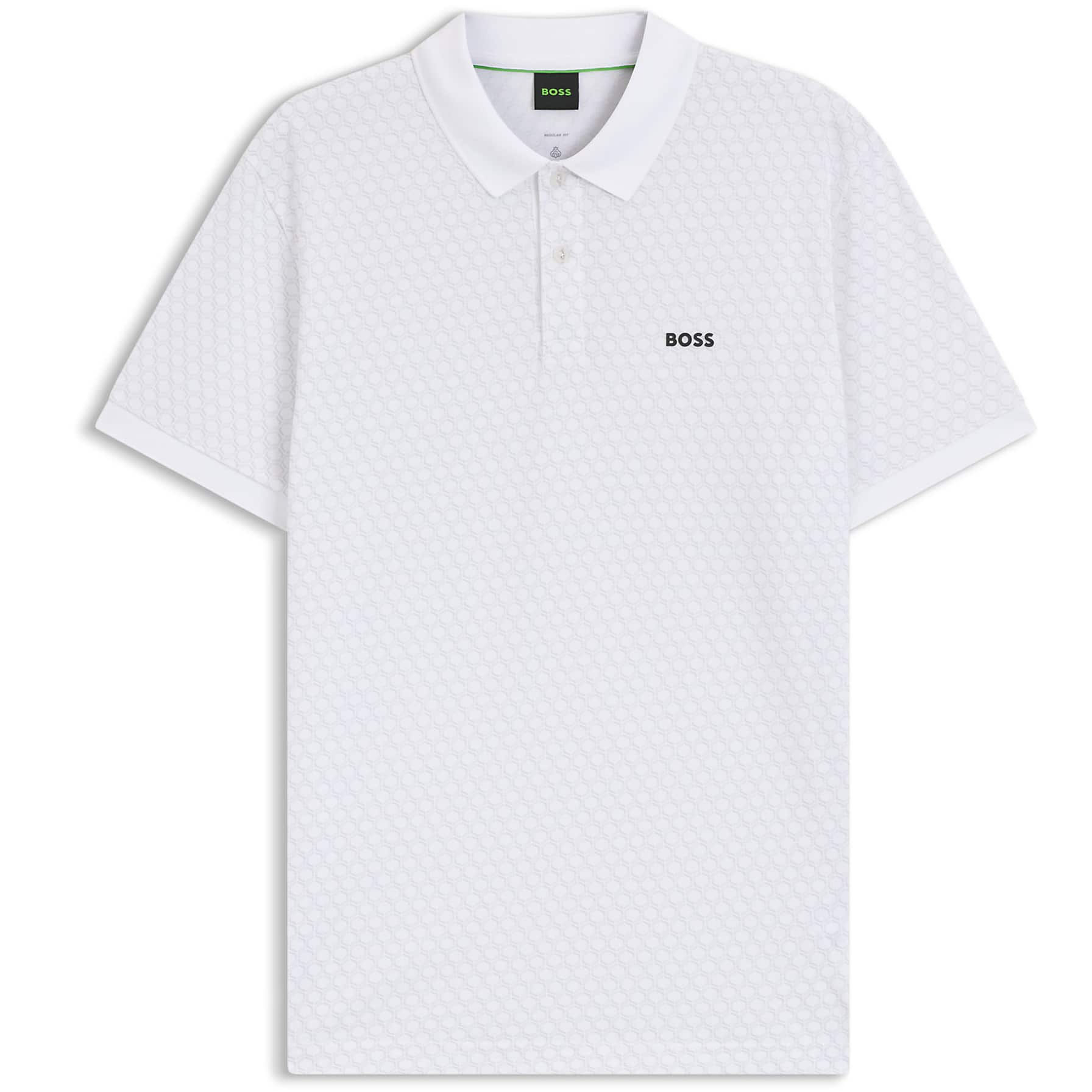 BOSS PRINTED CHIP PATTERN POLO SHIRT