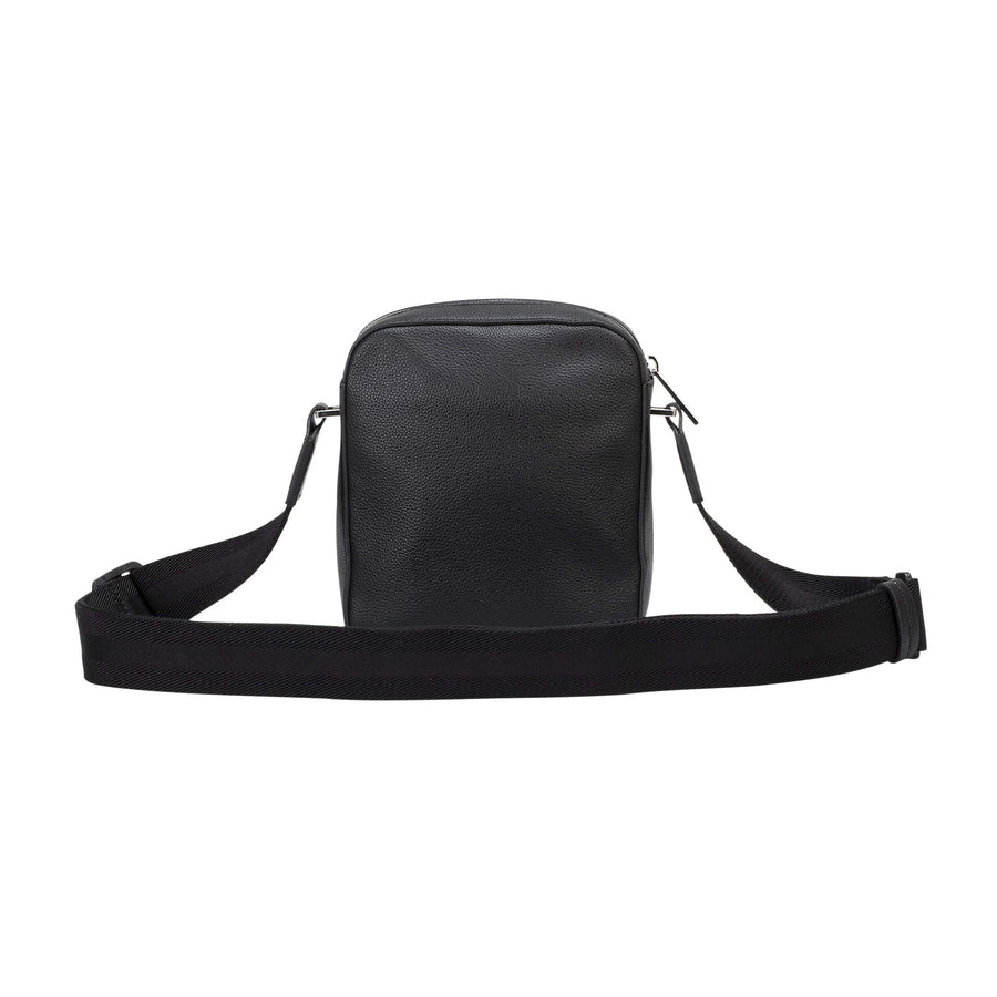 BOSS RAY_NS GRAINED FAUX-LEATHER REPORTER BAG