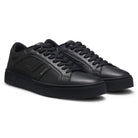 BOSS RHYS FAUX NAPPA LEATHER TRAINERS