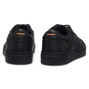 BOSS RHYS FAUX NAPPA LEATHER TRAINERS