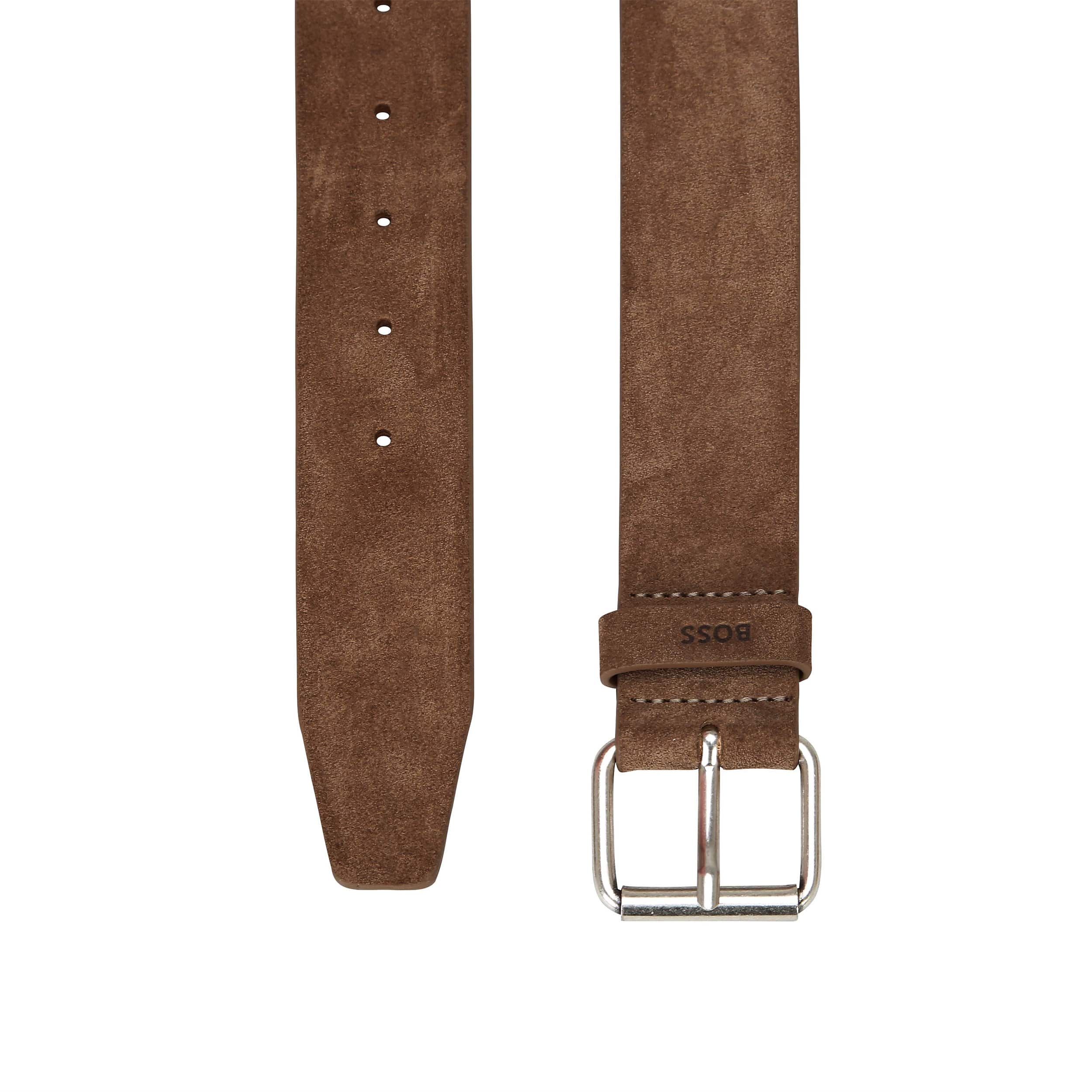 BOSS SERGE SUEDE ITALIAN-LEATHER BELT