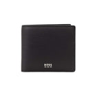 BOSS SILVER-TONE LOGO BILLFOLD COIN POCKET WALLET
