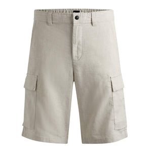 BOSS SISLA LINEN BLEND CARGO SHORTS