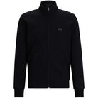BOSS SKAZ STRETCH-COTTON ZIP-UP TRACK TOP