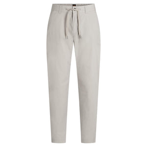 BOSS STRAIGHT-FIT COTTON-BLEND POPLIN CHINOS