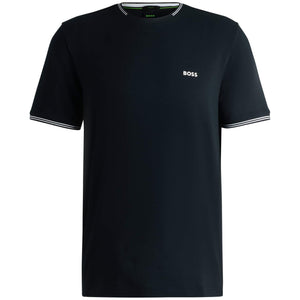 BOSS TAUL STRIPES STRETCH-COTTON T-SHIRT