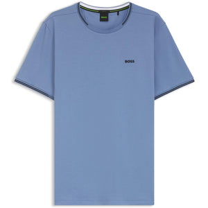 BOSS TAUL STRIPES STRETCH-COTTON T-SHIRT