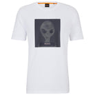 BOSS TE_ALIEN SEASONAL ARTWORK COTTON JERSEY T-SHIRT