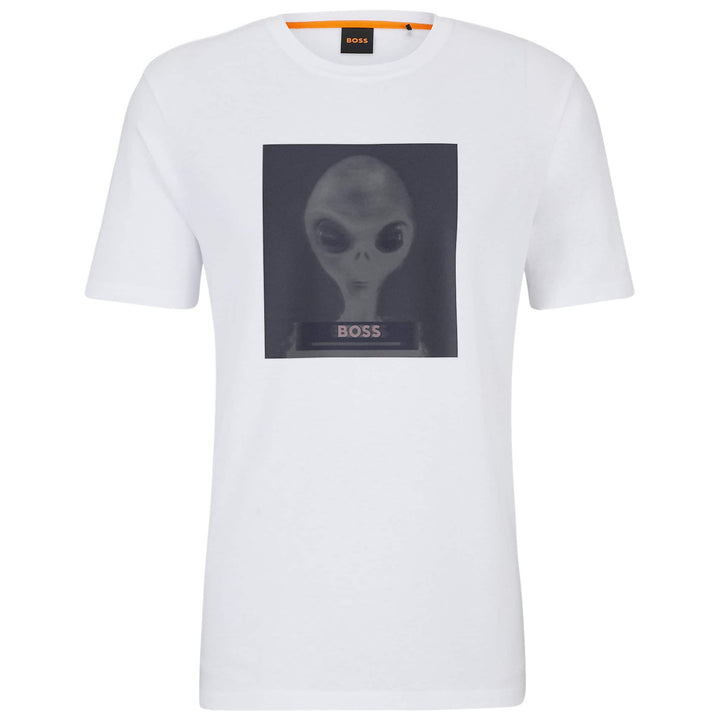 BOSS TE_ALIEN SEASONAL ARTWORK COTTON JERSEY T-SHIRT