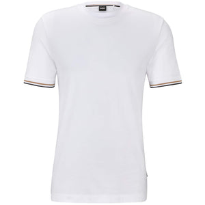 BOSS THOMPSON 04 SIGNATURE STRIPE CUFFS T-SHIRT HUGO BOSS