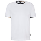 BOSS THOMPSON 211 SIGNATURE-STRIPE MERCERISED-COTTON T-SHIRT