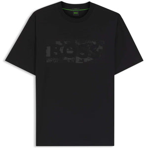 BOSS TS_GLOBE LOGO PATTERN T-SHIRT