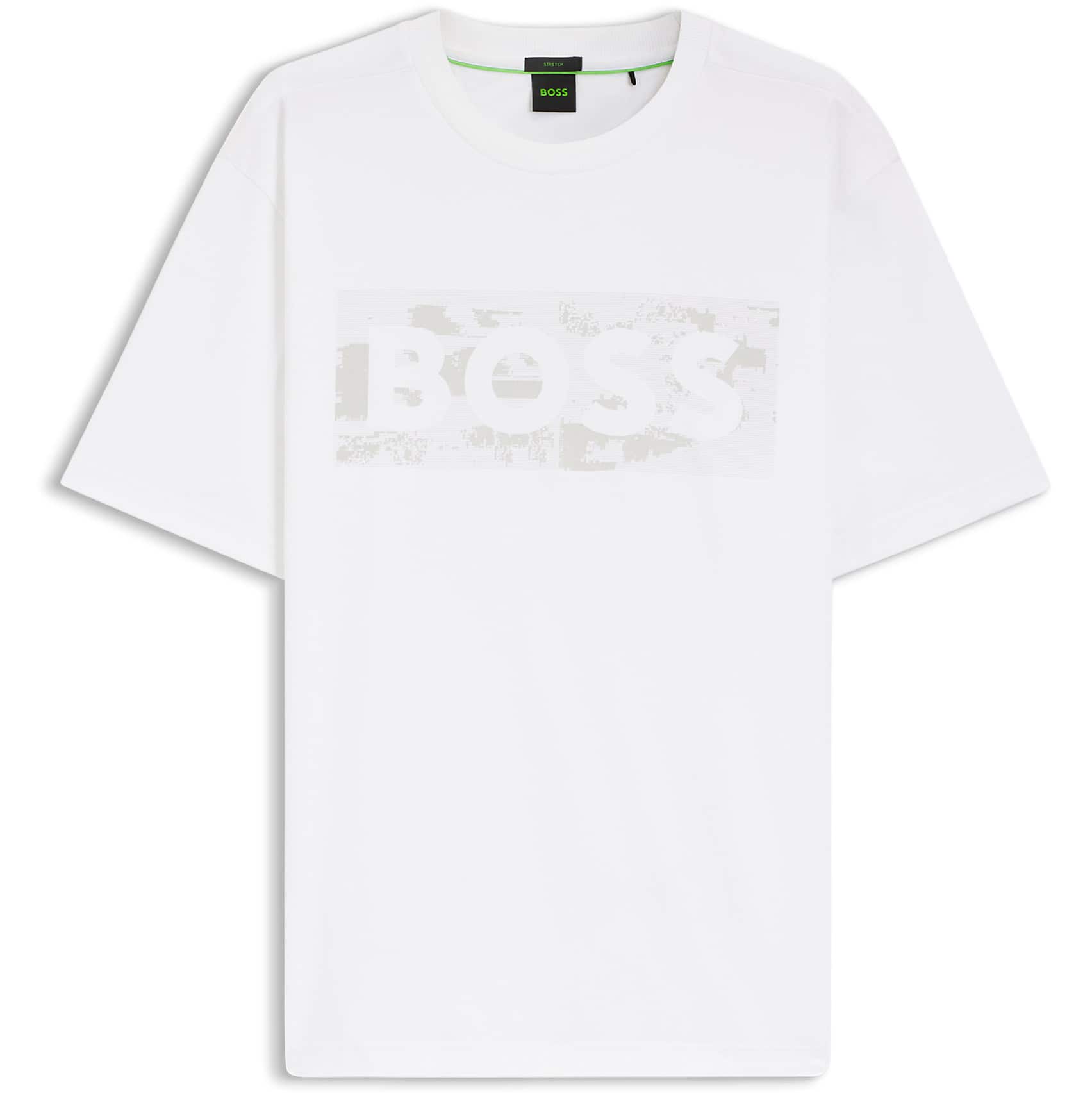 BOSS TS_GLOBE LOGO PATTERN T-SHIRT