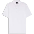 BOSS VERTICAL-STRIPE MERCERISED COTTON POLO SHIRT