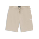BOSS WAFFLE-STRUCTURE COTTON BLEND LIGHTWEIGHT SHORTS