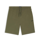 BOSS WAFFLE-STRUCTURE COTTON BLEND LIGHTWEIGHT SHORTS