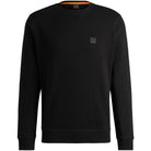 BOSS WESTART COTTON-TERRY RELAXED-FIT SWEATSHIRT