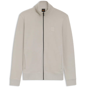 BOSS ZESTART COTTON-TERRY FULL ZIP TRACK TOP