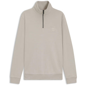 BOSS ZETRUST QUARTER-ZIP COTTON-TERRY TRACK TOP