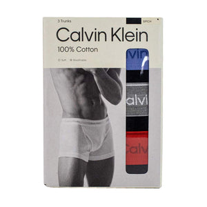 CALVIN KLEIN ICON COTTON STRETCH 3 PACK TRUNKS