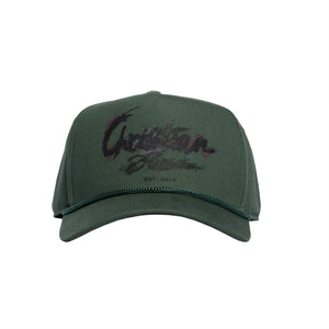 CHRISTIAN ROSE CR SIGNATURE SCRIPT TRUCKER CAP