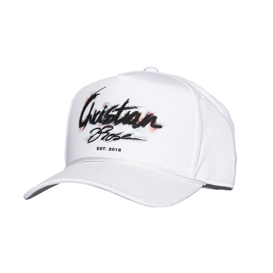 CHRISTIAN ROSE CR SIGNATURE SCRIPT TRUCKER CAP