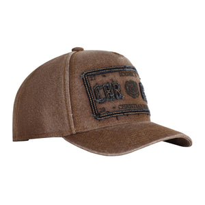 CHRISTIAN ROSE DENIM ICONIC II TRUCKER CAP