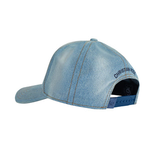 CHRISTIAN ROSE DENIM ICONIC II TRUCKER CAP