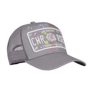 CHRISTIAN ROSE ICONIC PLATE II TRUCKER CAP