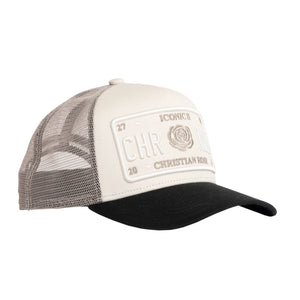 CHRISTIAN ROSE ICONIC PLATE II TRUCKER CAP
