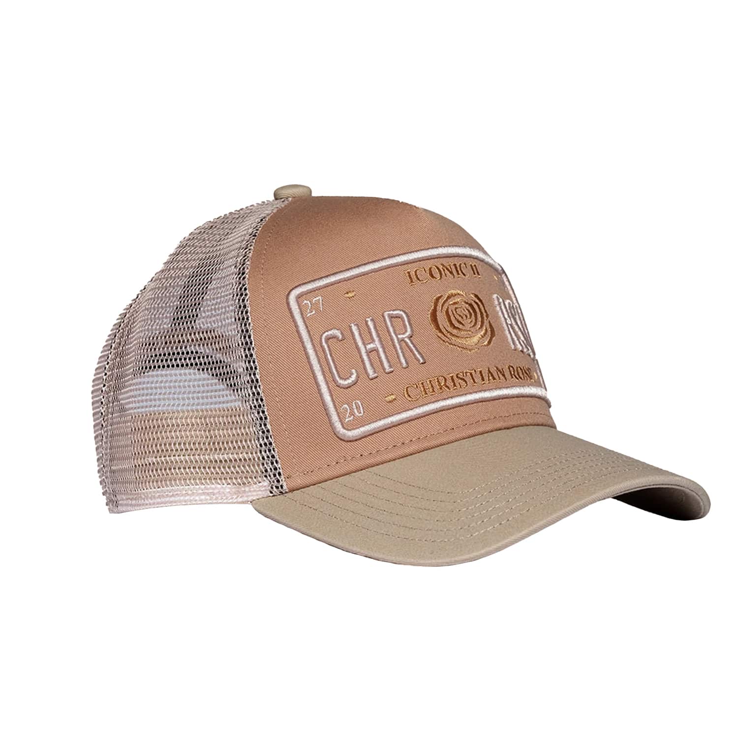 CHRISTIAN ROSE ICONIC PLATE II TRUCKER CAP