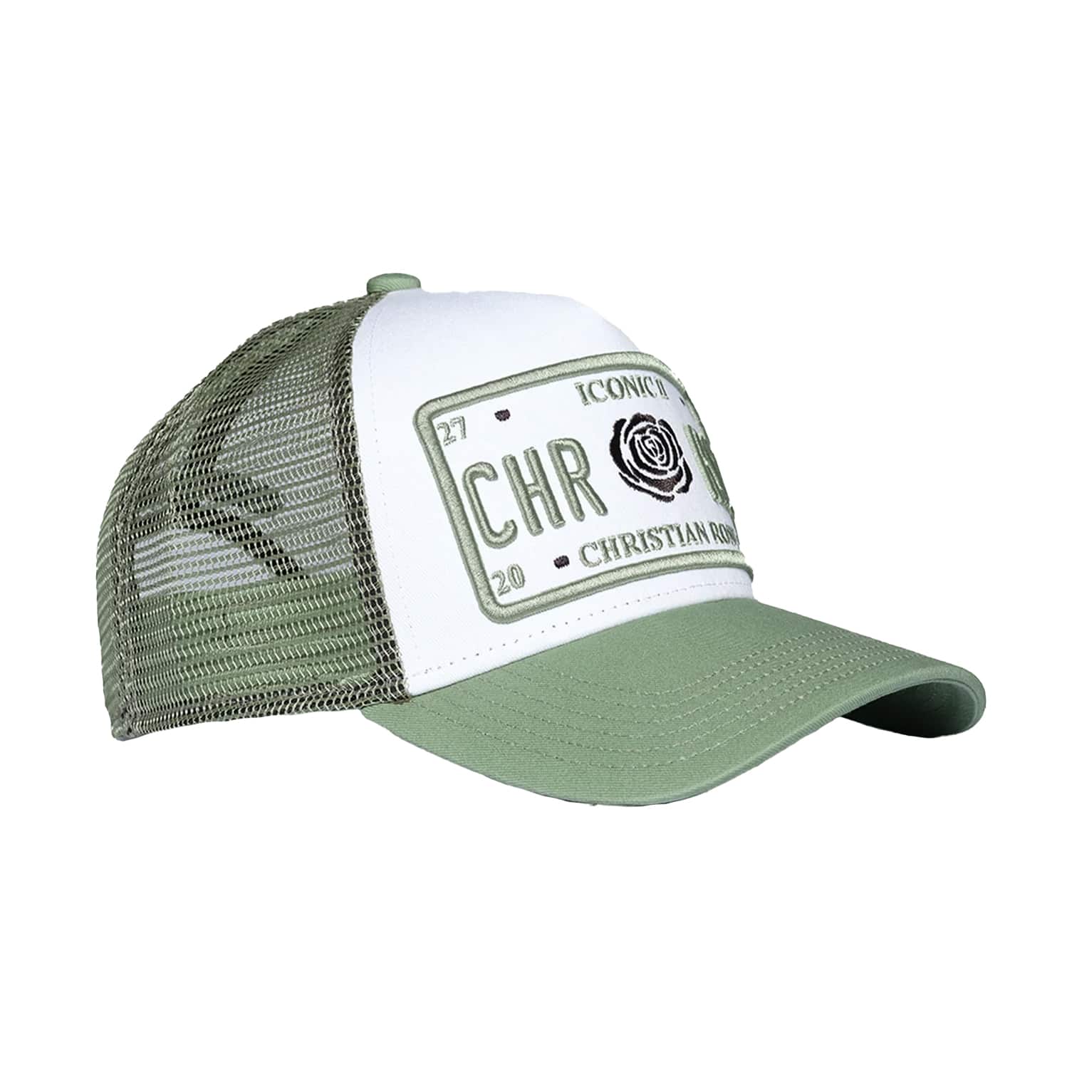 CHRISTIAN ROSE ICONIC PLATE II TRUCKER CAP